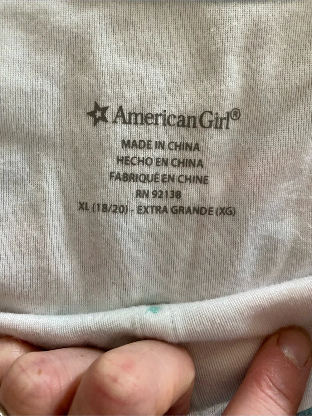 American Girl XL Velour Pajama Set